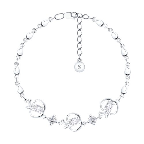 Браслет SOKOLOV - Серебро 925, Фианит (арт. 94050134)