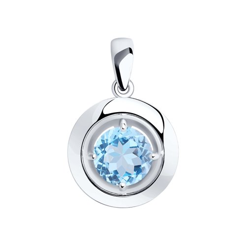 Подвеска Diamant - Серебро 925, Топаз (арт. 94-330-00782-1)