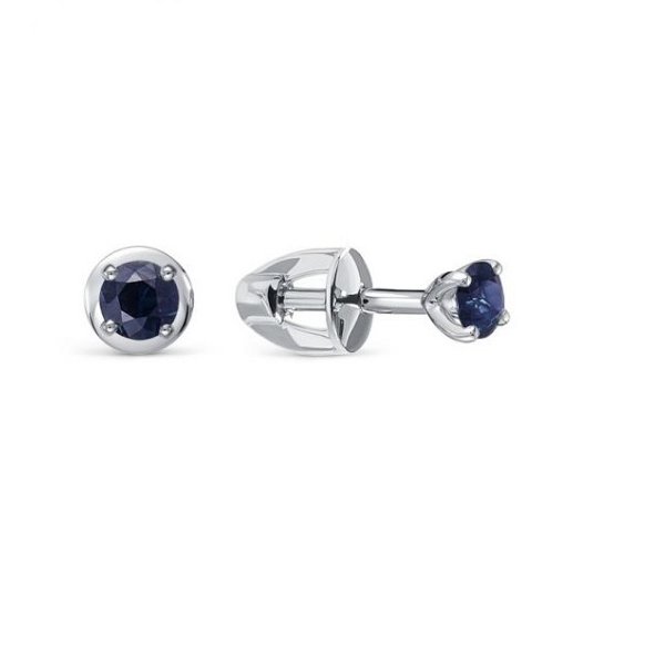 Серьги Platinum Lab. - Платина 950 (арт. ПС-010С-03 12)