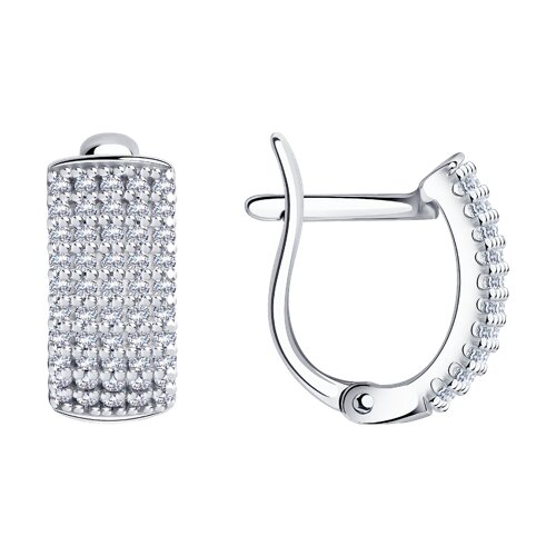 Серьги SOKOLOV - Серебро 925, Фианит (арт. 94021766)