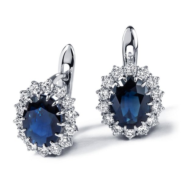 Серьги Platinum Lab. - Платина 950 (арт. ПС-207С-01)