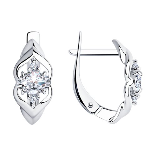 Серьги SOKOLOV - Серебро 925, Фианит (арт. 94022357)
