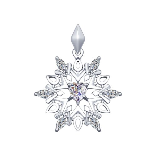 Подвеска SOKOLOV - Серебро 925, Фианит (арт. 94031934)