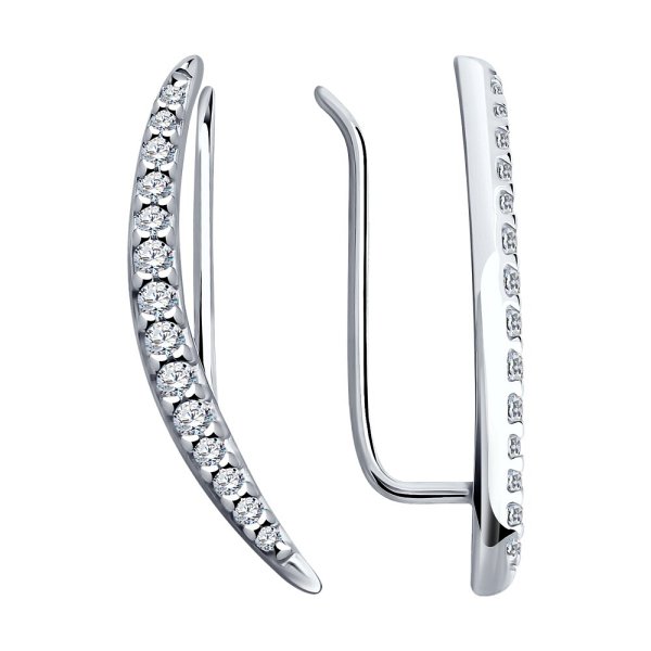 Серьги SOKOLOV - Серебро 925, Фианит (арт. 94025695-91)