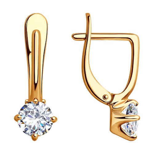 Серьги SOKOLOV - Серебро 925, Фианит (арт. 93020907)