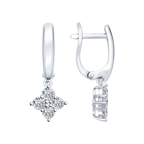 Серьги SOKOLOV - Серебро 925, Фианит (арт. 94021930)