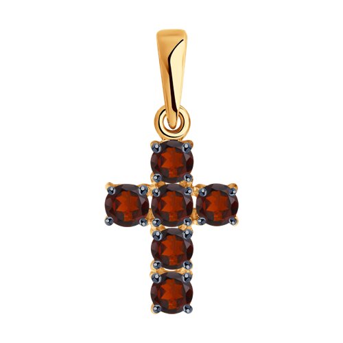 Подвеска Diamant - Золото 585, Гранат (арт. 51-330-01631-2)