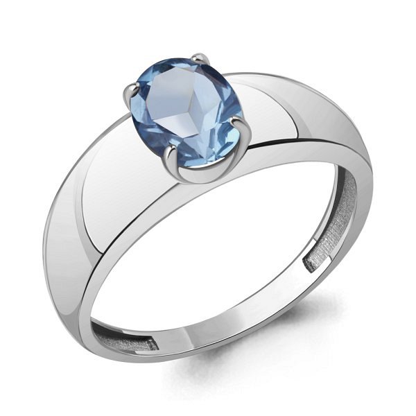 Кольцо Аквамарин - Серебро 925, Топаз (арт. 65026305.5)