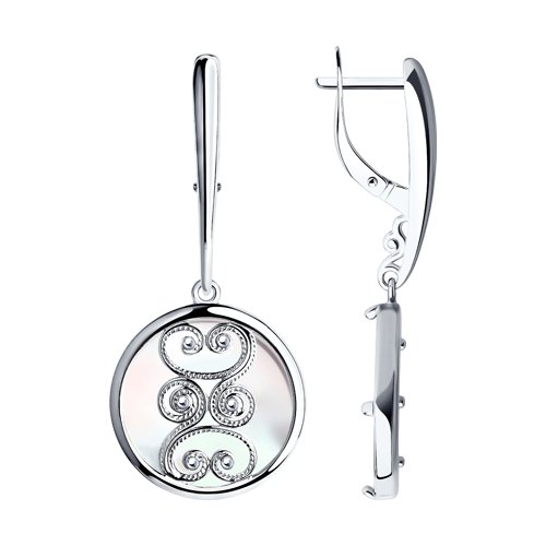 Серьги SOKOLOV - Серебро 925, Перламутр (арт. 94022214)