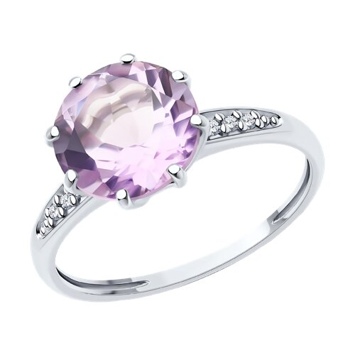 Кольцо Diamant - Серебро 925, Аметист, Фианит (арт. 94-310-02040-2)