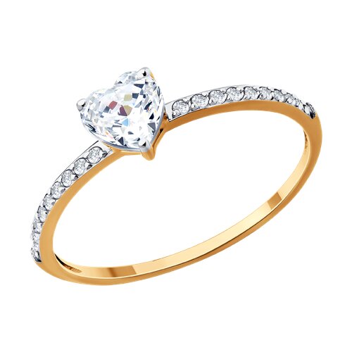 Кольцо SOKOLOV - Золото 585, Фианит (арт. 019686)