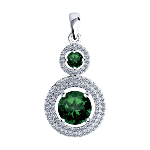 Подвеска SOKOLOV - Серебро 925, Фианит (арт. 94033139-91)