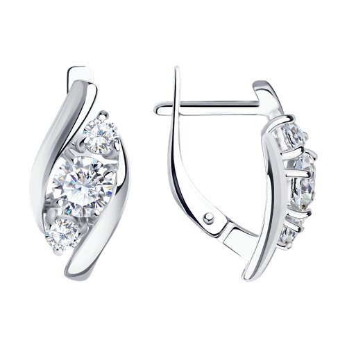 Серьги SOKOLOV - Серебро 925, Фианит (арт. 94025669)