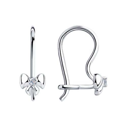 Серьги SOKOLOV - Серебро 925, Фианит (арт. 94021302)