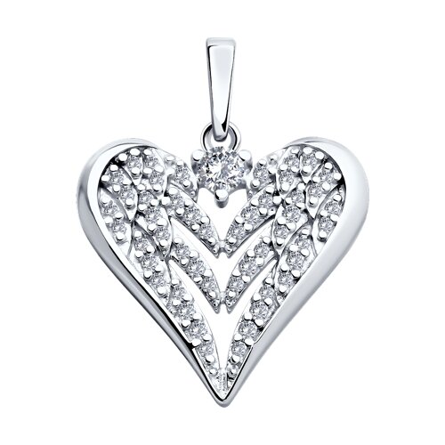 Подвеска SOKOLOV - Серебро 925, Фианит (арт. 94033234)