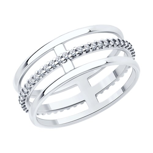 Кольцо SOKOLOV - Серебро 925, Фианит (арт. 94013878)