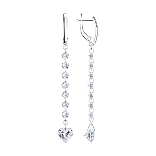 Серьги Diamant - Серебро 925, Фианит (арт. 94-121-00255-1)