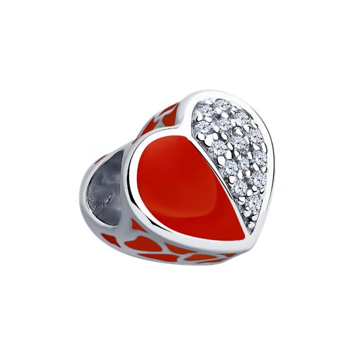 Подвеска-шарм SOKOLOV - Серебро 925, Фианит, Эмаль (арт. 94031662)