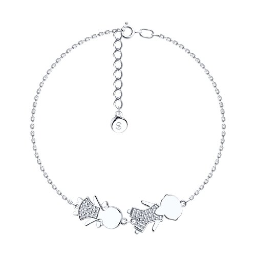 Браслет SOKOLOV - Серебро 925, Фианит (арт. 94051004)