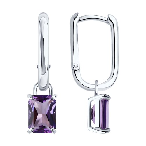 Серьги SOKOLOV - Серебро 925, Аметист (арт. 92023255)