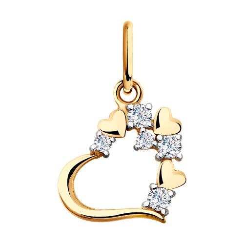 Подвеска SOKOLOV - Золото 375, Фианит (арт. 035535-4)