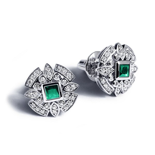 Серьги Platinum Lab. - Платина 950 (арт. ПС-275И-01)