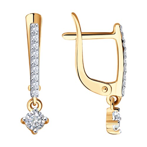 Серьги SOKOLOV - Золото 375, Фианит (арт. 027477-4)