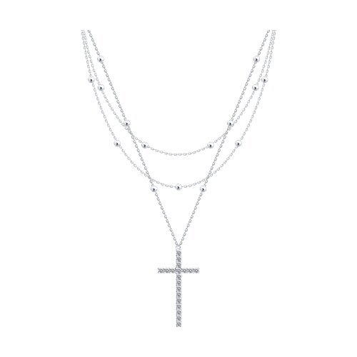 Колье SOKOLOV - Серебро 925, Фианит (арт. 94071500)