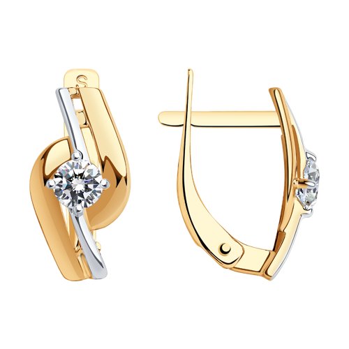 Серьги SOKOLOV - Золото 375, Фианит (арт. 027207-4)