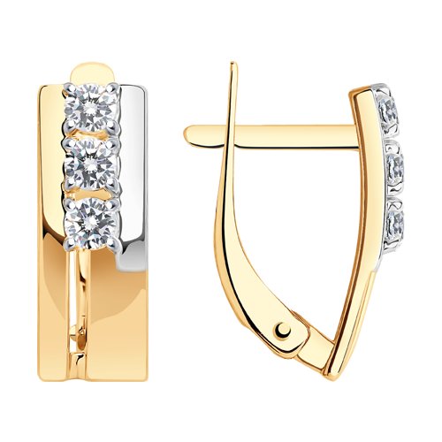 Серьги SOKOLOV - Золото 375, Фианит (арт. 027246-4)