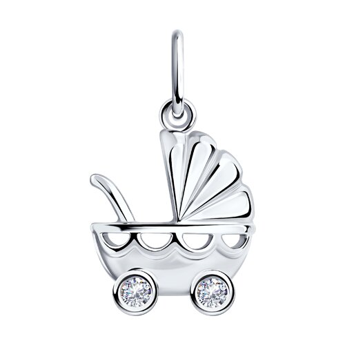 Подвеска SOKOLOV - Серебро 925, Фианит (арт. 94032945)