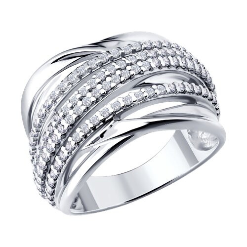 Кольцо SOKOLOV - Серебро 925, Фианит (арт. 94014851)