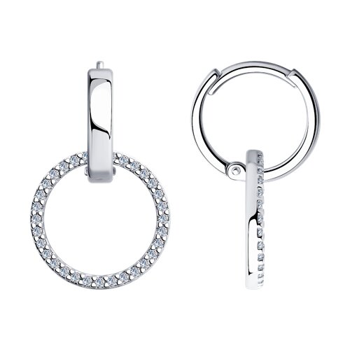 Серьги SOKOLOV - Серебро 925, Фианит (арт. 94025851)