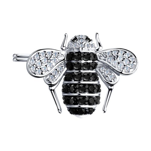 Брошь SOKOLOV - Серебро 925, Фианит (арт. 94040066)