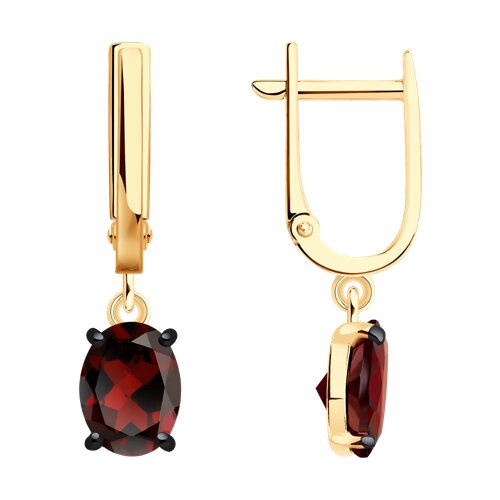 Серьги SOKOLOV - Серебро 925, Гранат (арт. 92023167)