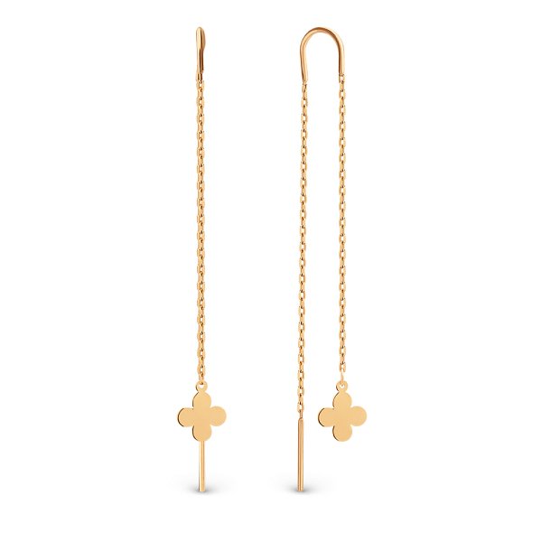 Серьги ЮФ Династия - Золото 585 (арт. 503452-1000)