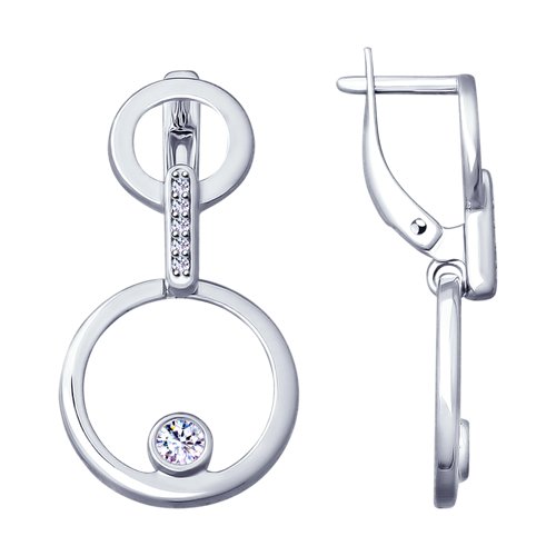 Серьги SOKOLOV - Серебро 925, Фианит (арт. 94022968)