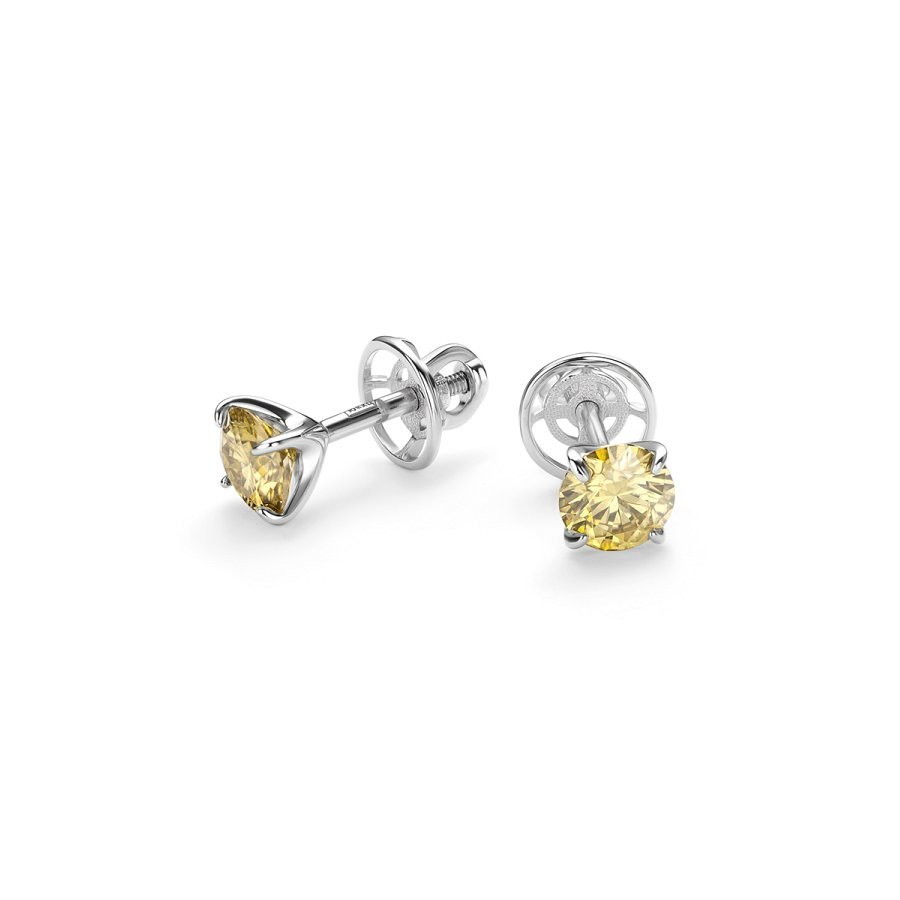 Серьги Дар - Серебро 925, Синтетический муассанит (арт. С-5189рс1620)