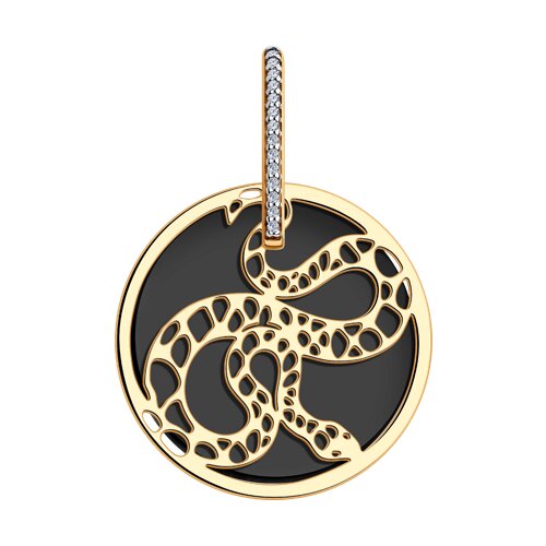 Подвеска Diamant - Серебро 925, Агат, Фианит (арт. 93-330-01771-1)