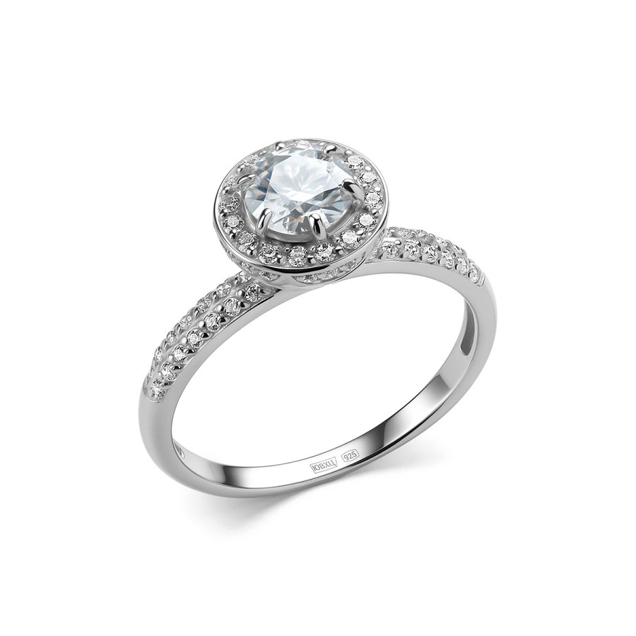 Кольцо Дар - Серебро 925, Муассанит, Фианит (арт. К-5174рс1612800)