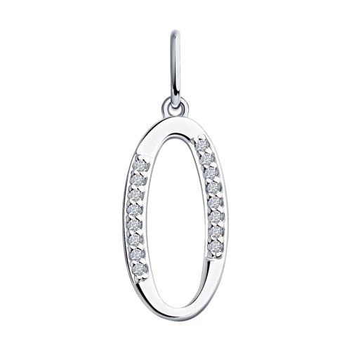 Подвеска SOKOLOV - Серебро 925, Фианит (арт. 94031373)