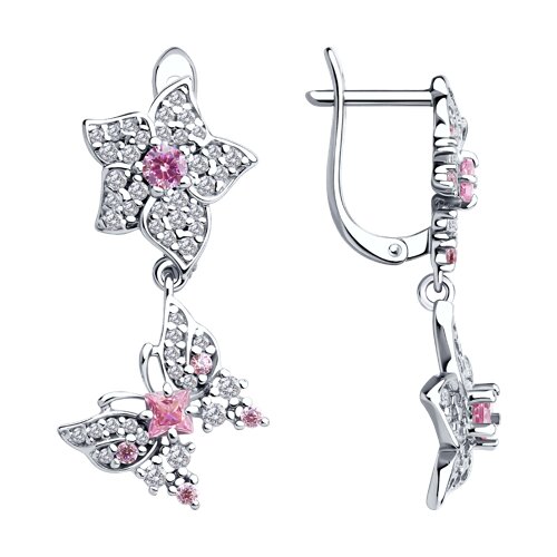 Серьги SOKOLOV - Серебро 925, Фианит (арт. 94026864)