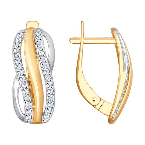 Серьги SOKOLOV - Золото 375, Фианит (арт. 028058-4)