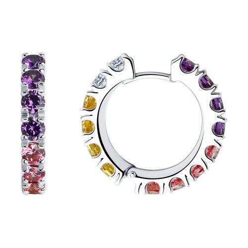 Серьги SOKOLOV - Серебро 925, Фианит (арт. 94026083)