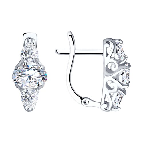 Серьги SOKOLOV - Серебро 925, Фианит (арт. 94022296)