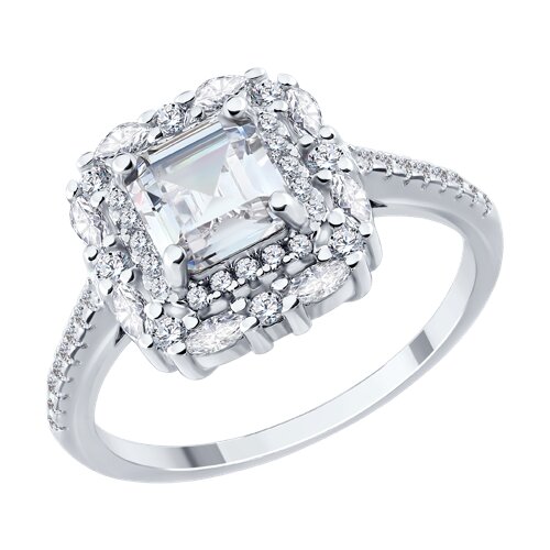 Кольцо SOKOLOV - Серебро 925, Фианит (арт. 94014899-91)