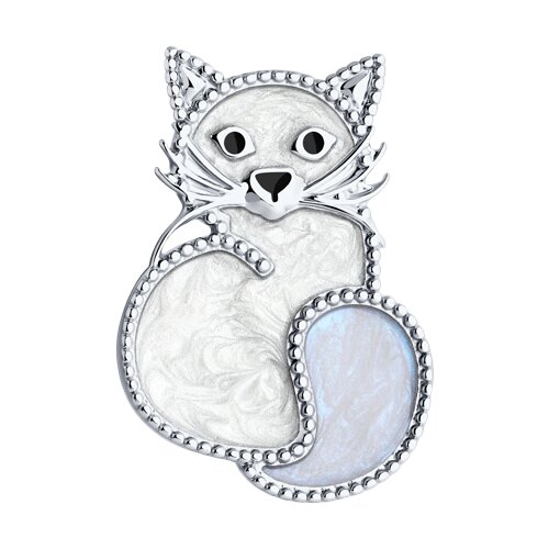 Брошь SOKOLOV - Серебро 925, Эмаль (арт. 94040313)