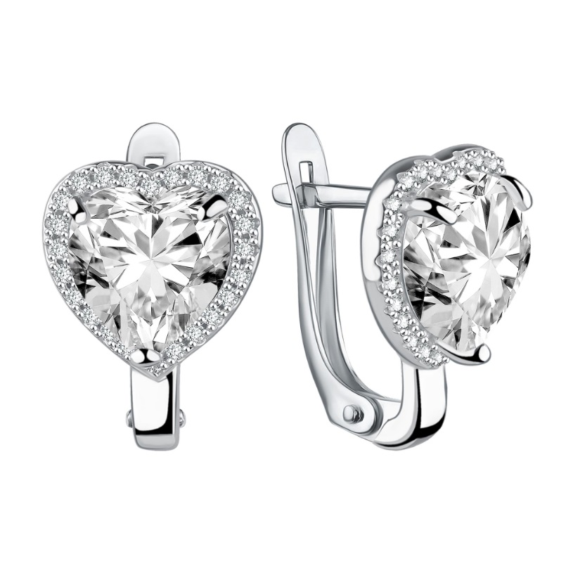 Серьги Talant - Серебро 925, Swarovski , Фианит (арт. 14-72-000S-15875)