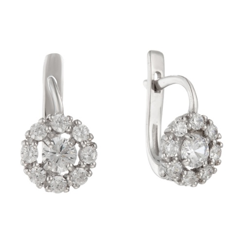 Серьги Мастер Клио - Серебро 925, Фианит (арт. 22С0539Д)