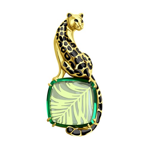 Брошь Diamant - Серебро 925, Эмаль (арт. 93-140-01672-1)